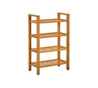 Vidaxl Etagère À Chaussures À 4 Niveaux 50x27x80 Cm Chêne Massif