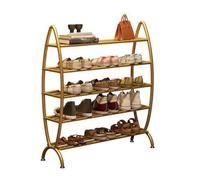 Étagère à chaussures à 5 niveaux, cadre en métal robuste et durable, organisateur de chaussures en forme de poisson, design peu encombrant, étagères de rangement pour chaussures résistantes à la rouil