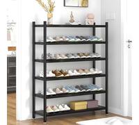 Étagère à Chaussures à 6 Niveaux, Étagère à Chaussures en Métal Réglable à Grande Capacité pour 12-25 Paires de Chaussures, Entrée, Couloir, Placard, Économiseur d’Espace(60x24x89cm(23.6x9.4x35in))