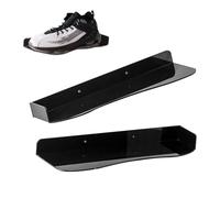 Étagère à chaussures à montage mural - Support de rangement flottant en acrylique - Plateau de décoration intérieure - Présentoir transparent pour chaussures de sport, chaussures - Vitrine de