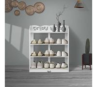 Étagère à chaussures, armoire à chaussures en bois composite en plastique, étagère de rangement à chaussures creuse, étagère de rangement à chaussures for la maison, étagère dans le couloir et le coin