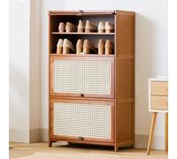 Étagère à chaussures - Armoire à tiroirs rabattables multicouches pour entrées étroites, grand organisateur de chaussures pour chambre à coucher, couloir, salon, design peu encombrant