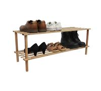 Étagère à chaussures bambou, meuble range-chaussures, gain de place, étroit