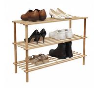 Étagère à chaussures bambou, meuble range-chaussures, gain de place, étroit