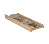 Étagère à Chaussures Basse à Roulettes Sous Meuble, Plateau à Chaussures Coulissant, Porte Chaussure En MDF Sur Roulettes pour Petits Espaces, Dortoir, Placard Sous Le Lit(Yellow,80x38.2x10.5cm)