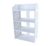 Étagère à Chaussures Blanche, étagère de Rangement à 4 Niveaux pour Un Rangement Bien rangé des Chaussures dans Le Salon, la Chambre, la Salle de Bain, Le Bureau, 15,7 X 9,1 X 28 Pouces