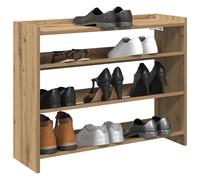 Étagère à chaussures chêne artisanal bois d'ingénierie vidaXL