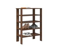 vidaXL Étagère à Chaussures chêne Marron 61x32x87,5 cm Bois ingénierie