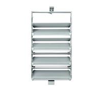 Étagère à chaussures coulissante, pivotante et empilable, avec étagère verticale réglable. Solution de rangement empilable et peu encombrante pour placard, armoire et entrée. Optimisez votre