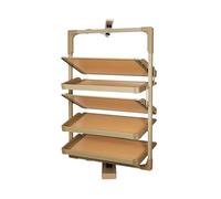 Étagère à chaussures coulissante, pivotante et empilable, avec étagère verticale réglable. Solution de rangement empilable et peu encombrante pour placard, armoire et entrée. Optimisez votre