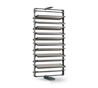Étagère à chaussures coulissante rotative à 360°, hauteur réglable, étagère double face pour entrée et placard, gain de place