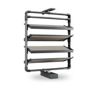 Étagère à chaussures coulissante rotative à 360°, hauteur réglable, étagère double face pour entrée et placard, gain de place