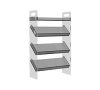 Étagère à chaussures d'entrée - Organiseur vertical étroit à 4 niveaux pour petits espaces - Étagère à chaussures en acrylique pour les coins