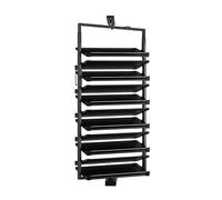 Étagère à chaussures, design coulissant rotatif à 360 °, hauteur réglable, étagère double face, organisateur domestique peu encombrant