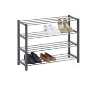 Etagère à chaussures DUBLIN gris, 4 niveaux
