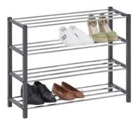 Etagère à chaussures DUBLIN gris, 4 niveaux