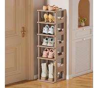 Étagère à chaussures empilable, armoire à chaussures pour espace étroit, étagères à chaussures verticales en plastique pour entrée, rangement de chaussures pour couloir, organisateur de chaussures emp