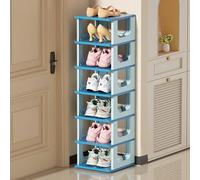 Étagère à chaussures empilable, armoire à chaussures pour espace étroit, étagères à chaussures verticales en plastique pour entrée, rangement de chaussures pour couloir, organisateur de chaussures emp