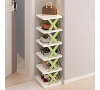 Étagère à chaussures empilable et pliable multicouche, design peu encombrant, installation facile sans outil, parfaite pour les entrées et les espaces étroits niez vos chaussures efficacement