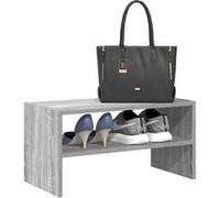 vidaXL Étagère à chaussures empilable sonoma gris 60x30x30,5 cm