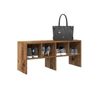 Étagère à chaussures empilable vieux bois 89,5x30x40 cm vieux bois G