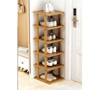 Étagère à chaussures en bambou, armoire à chaussures pour espace étroit, étagères à chaussures verticales, rangement de chaussures, organisateur de chaussures empilable pour couloir, chambre à coucher