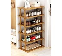 Étagère à chaussures en bambou, armoire à chaussures pour espace étroit, étagères à chaussures verticales, rangement de chaussures, organisateur de chaussures empilable pour couloir, chambre à coucher