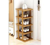 Étagère à chaussures en bambou, armoire à chaussures pour espace étroit, étagères à chaussures verticales, rangement de chaussures, organisateur de chaussures empilable pour couloir, chambre à coucher