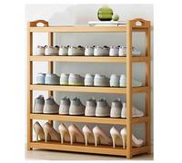 Étagère à chaussures en bambou - Élégante étagère de rangement à chaussures et entrée en bois pour la maison et l'entrée - Maximisez l'espace et désencombrez