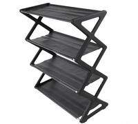 Étagère à chaussures en forme de X pour économiser de l'espace - Design multicouche pour une organisation facile des chaussures dans n'importe quelle pièce (C)