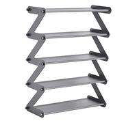 Étagère à chaussures en forme de Z, nizer à chaussures en tissu non tissé multicouche, armoire à chaussures élégante pour le rangement de la maison, design en ABS durable, étagère à chaussures peu