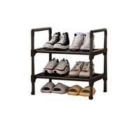 Étagère à chaussures en métal 2/3/4/5 étagères - Chaussures d'entrée modernes sans assemblage nécessaire Design antirouille noir pour la maison, l'université et le bureau Solutions de rangement