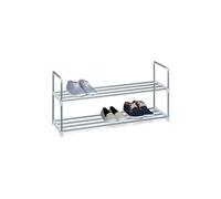 Etagère à chaussures en métal - 2 étages - pour 8 paires de chaus