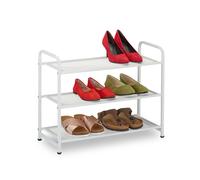 Etagère à chaussures en métal blanc, RD47207