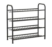 Étagère à chaussures en métal extensible et réglable, solution de rangement durable et élégante pour entrée, couloir et placard, peut contenir jusqu'à 20 paires de chaussures