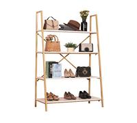 Étagère à chaussures en métal multicouche - Organisateur empilable pour la vente au détail et à la maison, présentoir combiné idéal pour chaussures et vêtements