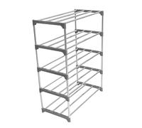 Étagère à chaussures en métal peu encombrante pour chambre à coucher, installation facile sans outils, support de rangement pour chaussures nizées, design élégant pour la maison et le placard