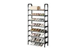 Etagere A Chaussures Étagère à chaussures simple à plusieurs niveaux, meuble de rangement polyvalent, étagère à chaussures noire, gain de place, étagère de rangement for chaussures de salon(7 Layers)