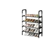Etagere A Chaussures Étagère à chaussures simple à plusieurs niveaux, meuble de rangement polyvalent, étagère à chaussures noire, gain de place, étagère de rangement for chaussures de salon(4 Layers)