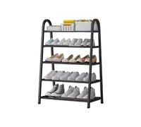 Étagère à chaussures étroite à 4 niveaux pour couloirs et placards pour les années d'amitié Noir 45 x 29 x 65 cm