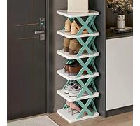 Étagère à chaussures étroite à 6 couches, boîte à sabots, petite armoire à chaussures verticale, gain de place, entrée de bricolage, armoire, entrée, facile à assembler, rangement permanent de la