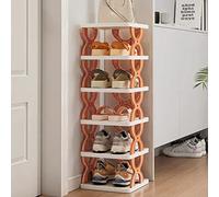 Étagère à chaussures étroite à 6 couches, boîte à sabots, petite armoire à chaussures verticale, gain de place, entrée de bricolage, armoire, entrée, facile à assembler, rangement permanent de la