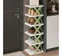 Étagère à chaussures étroite à 6 couches, boîte à sabots, petite armoire à chaussures verticale, gain de place, entrée de bricolage, armoire, entrée, facile à assembler, rangement permanent de la