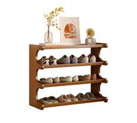 Étagère à chaussures étroite en bois design compact pour entrée et couloir Grand espace de rangement Style ouvert Marron 70,1 x 20,1 x 51,1 cm Parfait pour les petits espaces