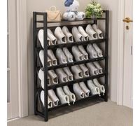 Étagère à chaussures étroite inclinée à plusieurs niveaux - Organiseur peu encombrant pour placard, couloir et entrée - Solution de rangement efficace pour les chaussures pour les dortoirs et les