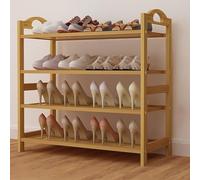 Étagère à chaussures étroite pour couloir, salle de bain, chambre à coucher, garage, 80 x 26 x 70 cm - Solution de rangement pour chaussures sur pied naturel pour entrée et placard