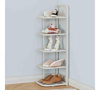 Étagère à chaussures fine à plusieurs niveaux - Organiseur de chaussures en métal pour entrée, couloir et chambre à coucher - Design compact (27 x 26 x 96 cm) - Solution de rangement élégante pour
