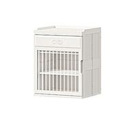 Étagère à chaussures gain de place en polypropylène durable - Design robuste pour une organisation solide des chaussures - Assemblage facile - Blanc - 44 x 53 cm