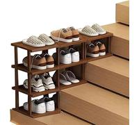 Étagère à Chaussures Mince Peu encombrante for escaliers, Armoire d'entrée, étagère à Chaussures en Bambou, Couloir, Chambre à Coucher for Salon et Armoire