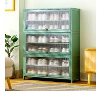 Étagère à chaussures moderne en bambou avec portes anti-poussière - Matériau acrylique fin pour couloirs étroits - Solution de rangement élégante pour chaussures et accessoires